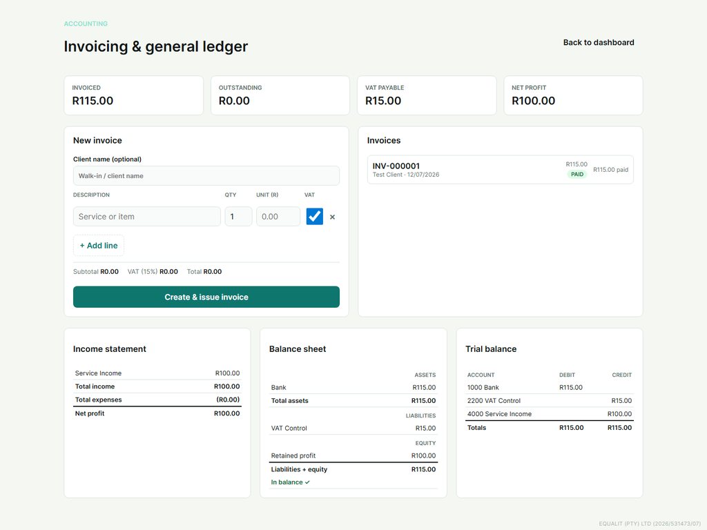 Accounting & invoices