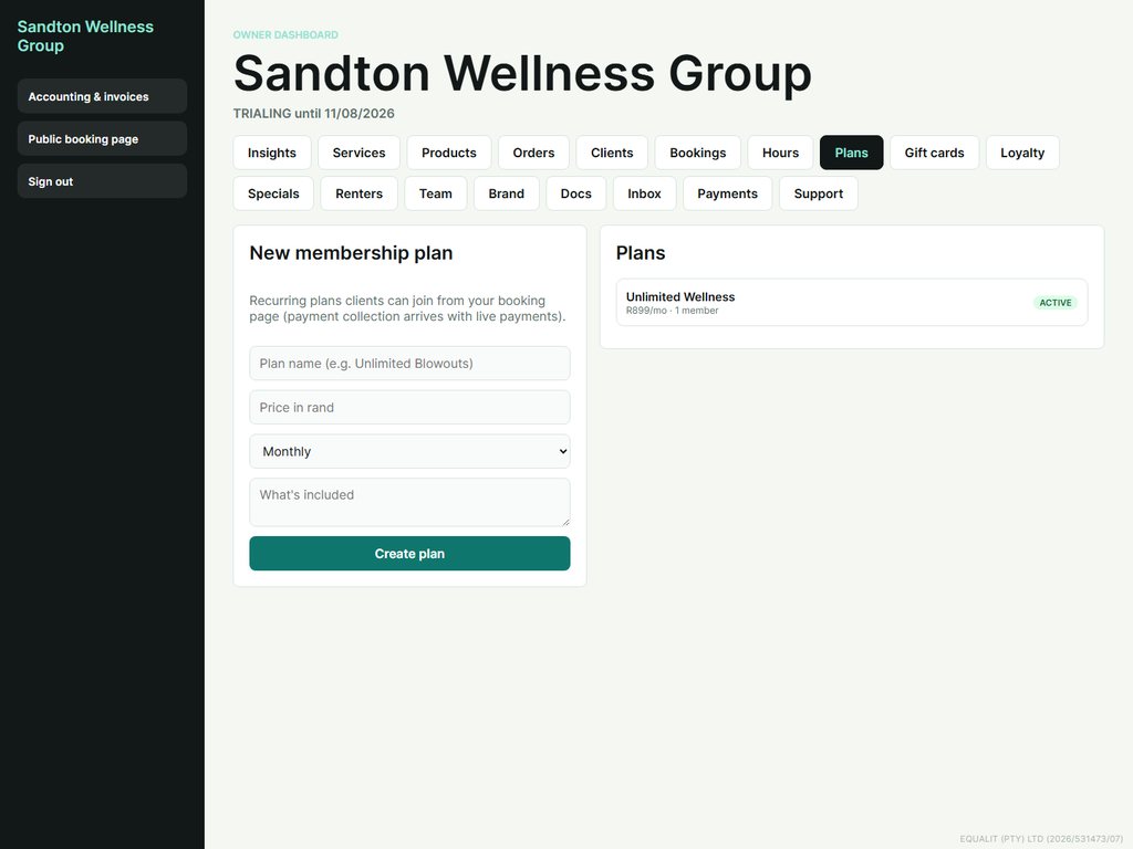 Membership plans